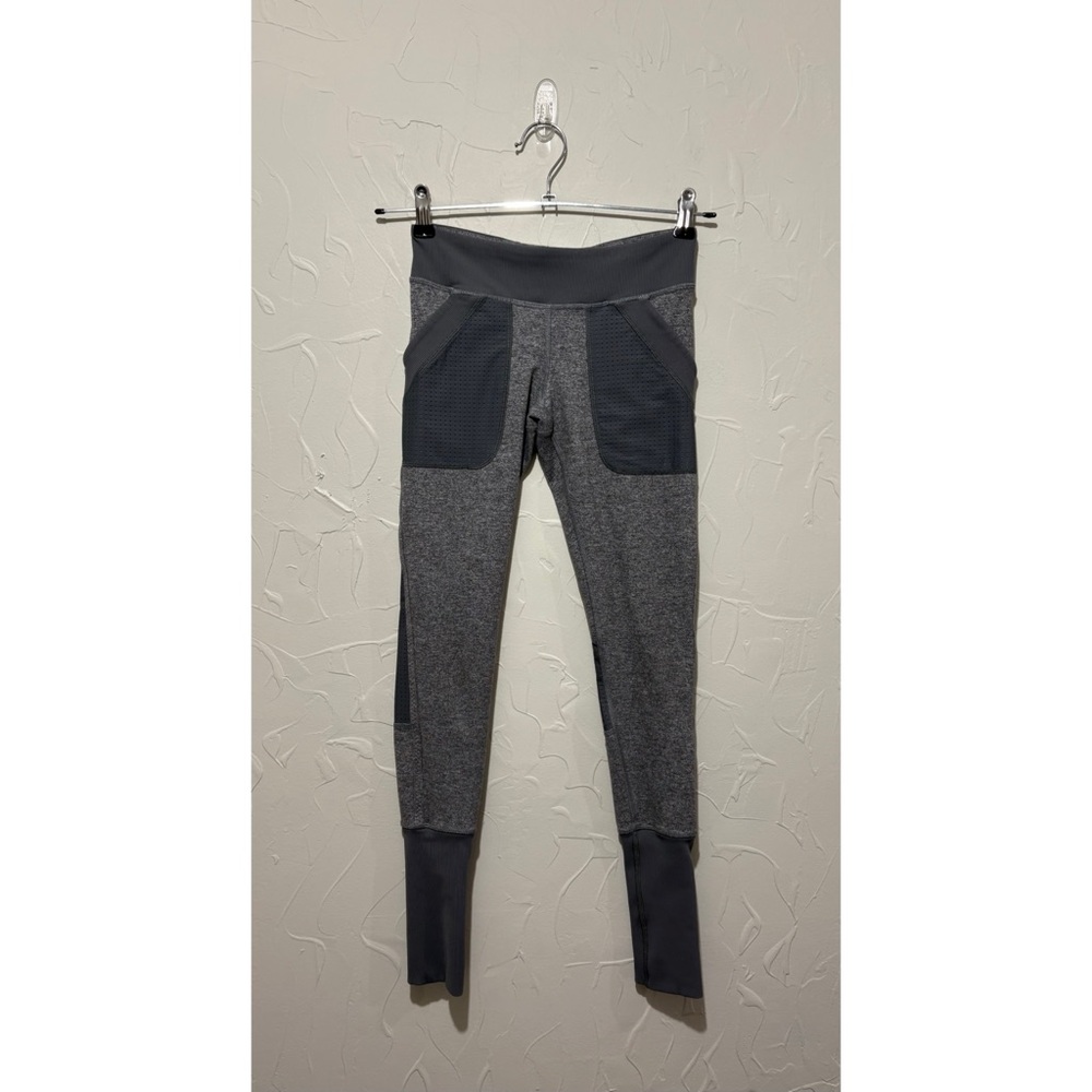 Ivivva by Lululemon heather grey high-rise athletic leggings (size 10 youth)